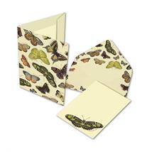 Kortsett, Sommerfugler. Små kort 10 kort (85 x125mm) og 10 konvolutter 